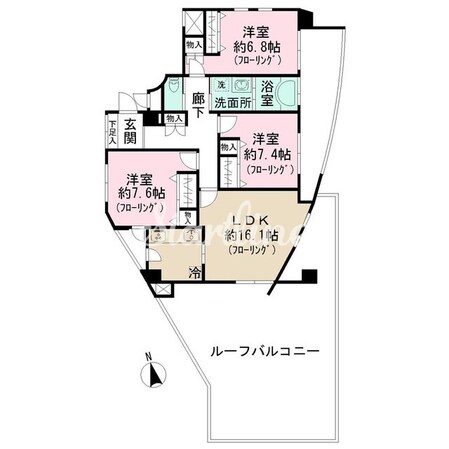 コスモシティ大森の物件間取画像